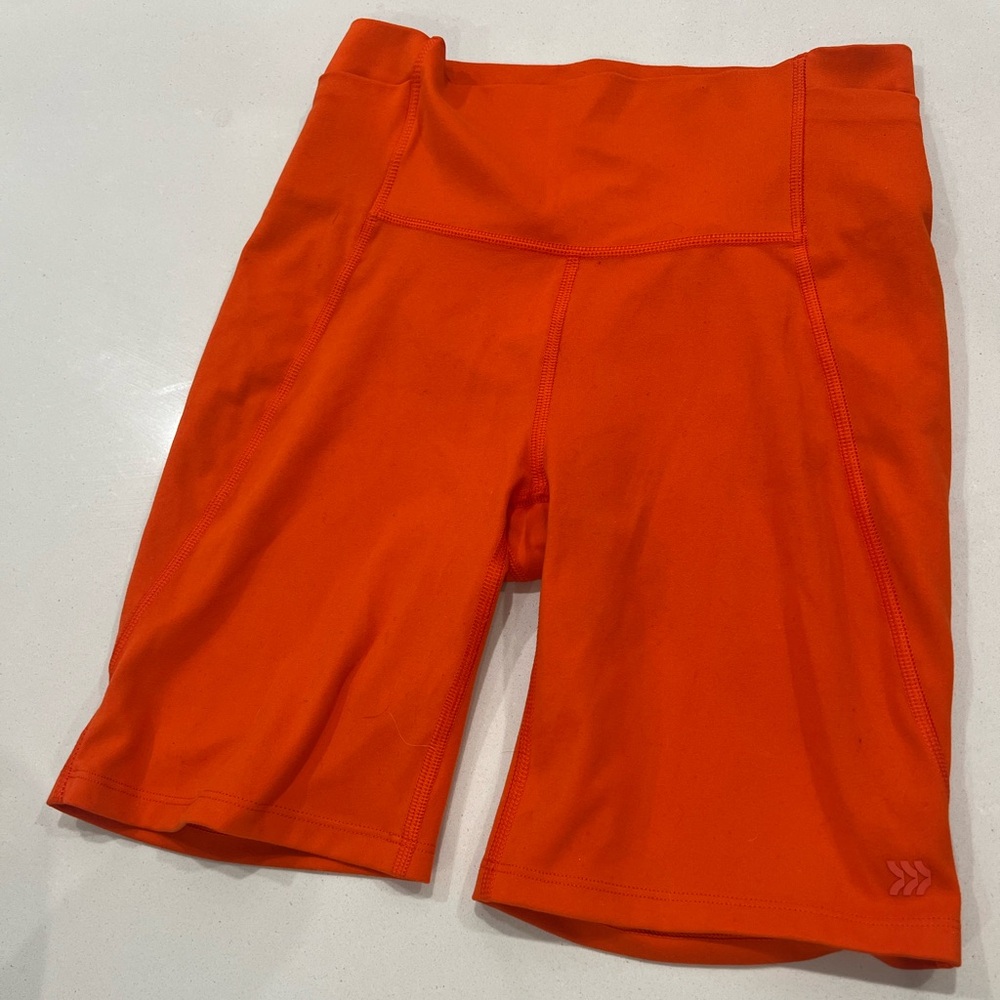 All in Motion Women's Bright Orange Bike Shorts